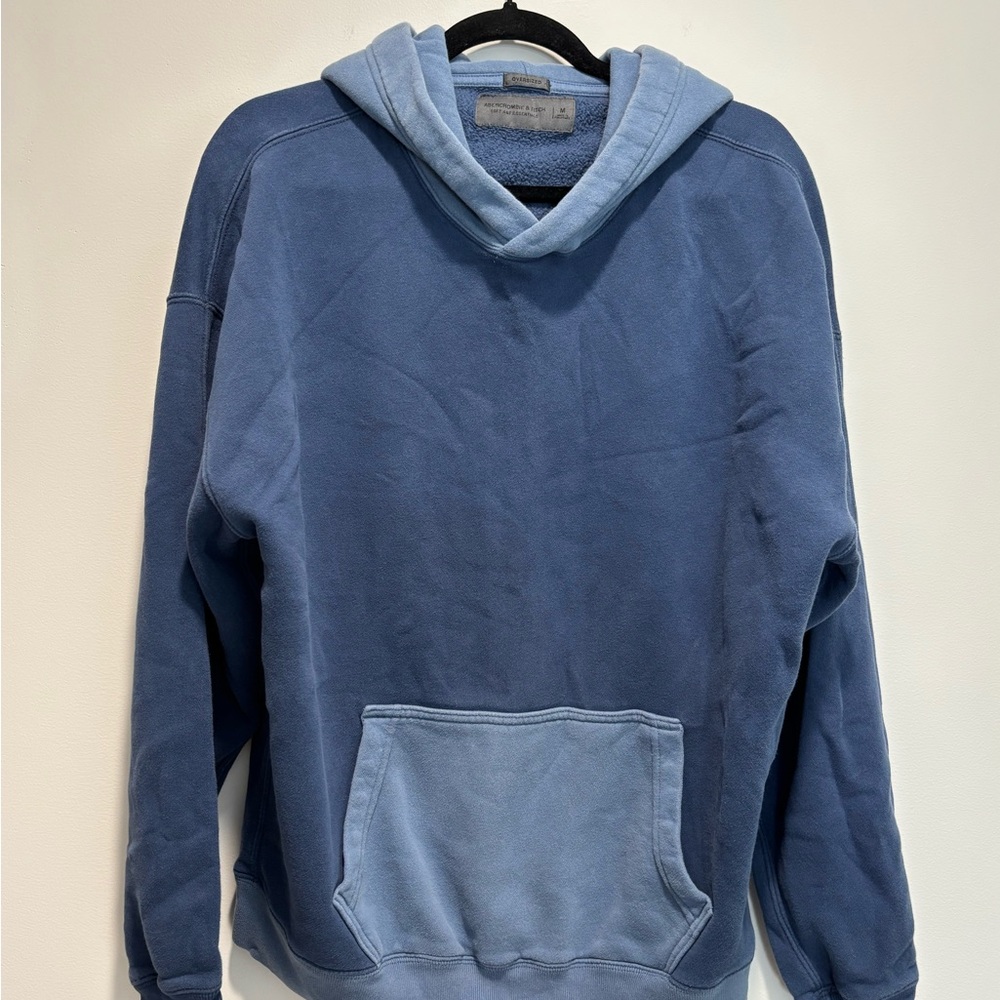 Abercrombie & Fitch Two-Tone Blue Hoodie